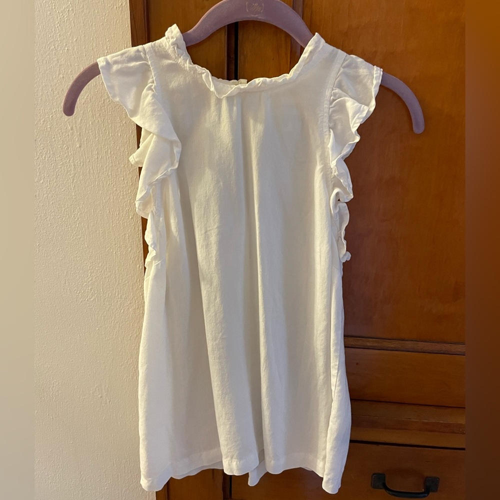 Anthropologie white blouse